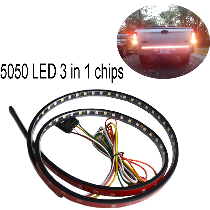 Kingshowstar - 48'' Red pickup truck turn signals LED Tailgate Light Bar Strip Ungrouped 11
