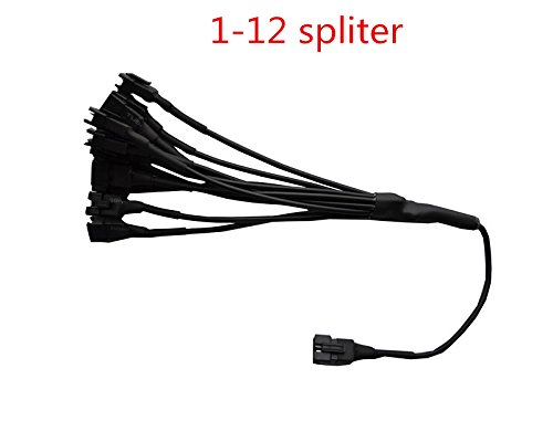 12pc RGB LED Car Motorcycle 5050 Frame Glow Light Flex Neon Strip Remote Kit 12