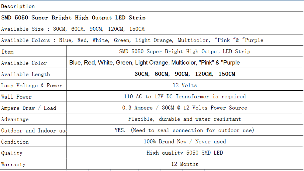 12v 4pcs Waterproof 18 Color RGB Car Flash Strobe Strip Light Kit 9