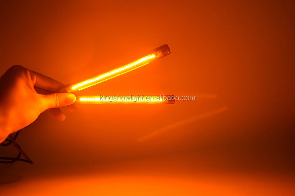 Kingshowstar - 3528 LED Motorcycle Turn Signal Light Flexible Strip Blinkers Slim Flush Motorbike led auto tailgate light 15