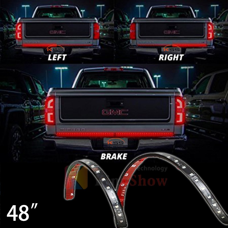 48 Redline LED Tailgate Light Bar - TriCore LED - Weatherproof Aluminum No-Drill Install - Full Featured Reverse Runni 14
