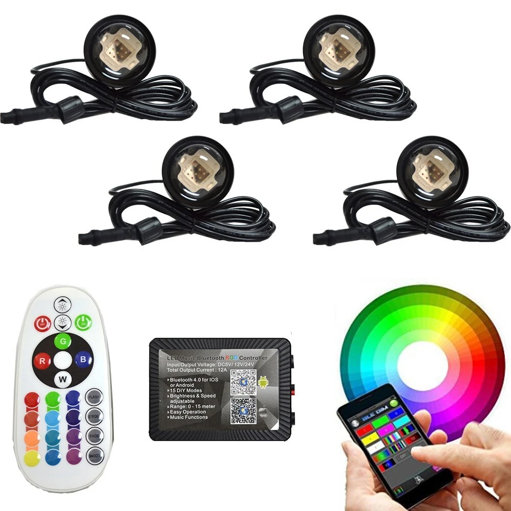 Kingshowstar - Super 12volt 4pcs bright 27W boat led underwater fishing high quality deck lights LED Marine Light 1