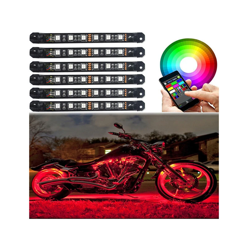 Kingshowstar - Top Selling Rgbw 5050 Waterproof Bt Remote Control Led Car Interior Light Strip LED Motorcycle Bicycle Light 1