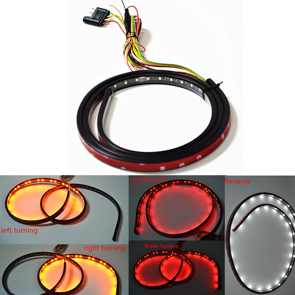 60 Sealed Truck LED 5-Function Rear Tailgate Brake Light Strip Bar SUV 14