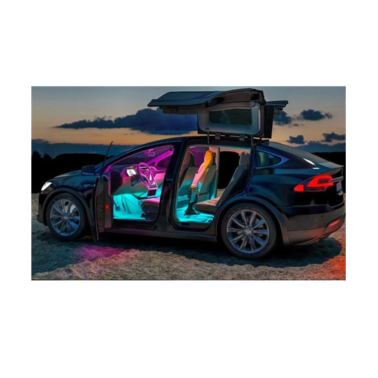Top Selling Universal Remote Control Flexible Waterproof Ip67 Rgb Car Interior Led Light Accessories 1