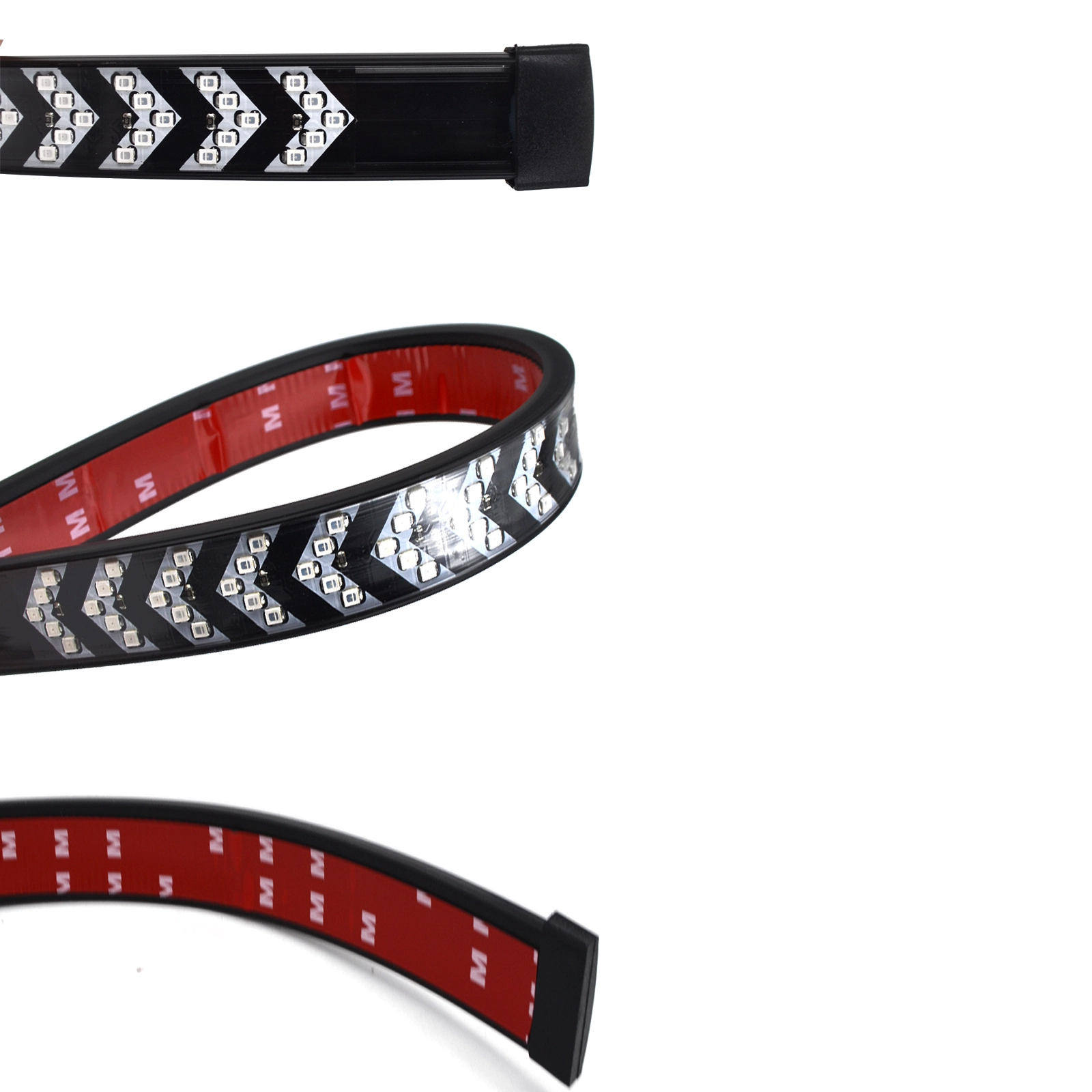 NEW 60 Scanning LED Tailgate Bar RED & White Universal Brake Reverse Turn Signal Tail Strip 1