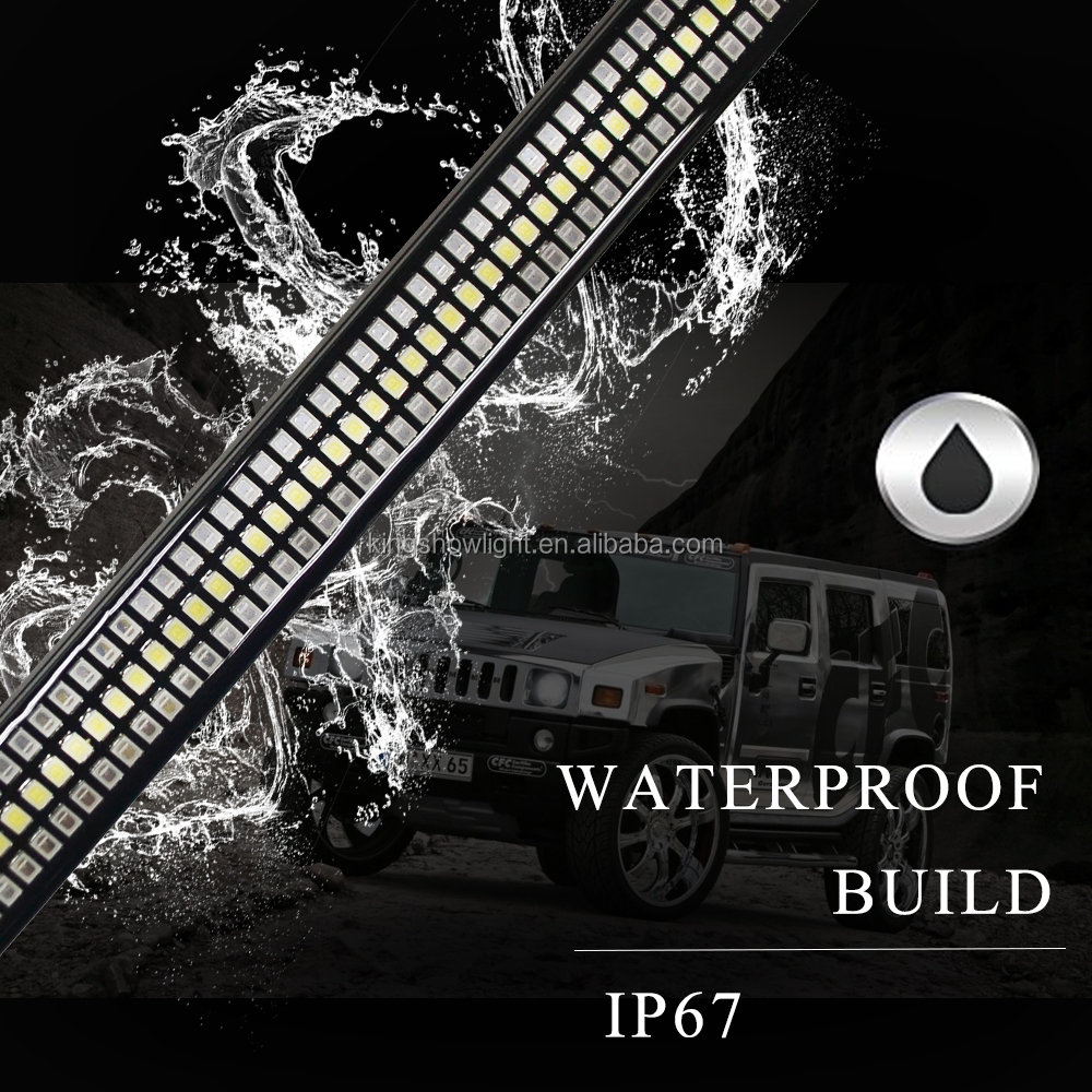 LED Tailgate Light Bar, 60 Triple Row Tailgate LED Light Strip Brake Sequential 12