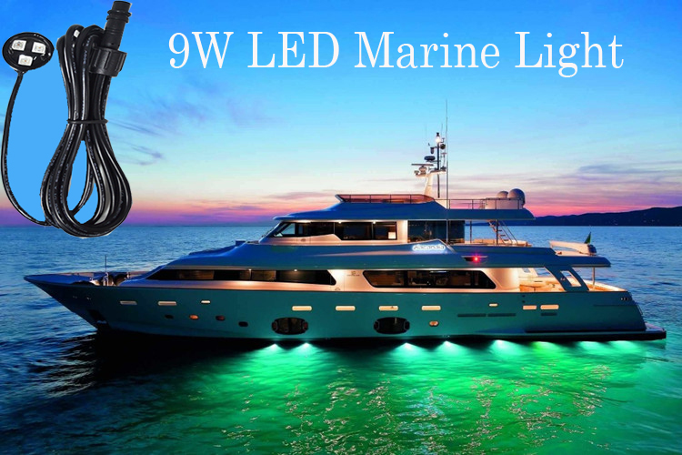 Kingshowstar - RGB 3x3W 720lm Waterproof LED Marine Light Underwater Boat Ship Lights LED Marine Light 7
