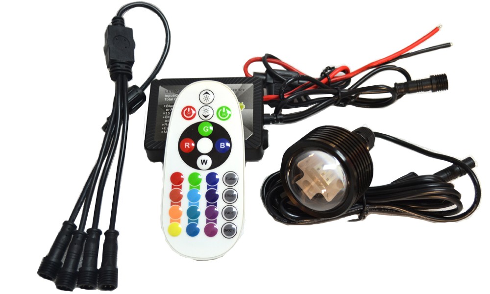 Kingshowstar - Best quality wireless 12v led boat drain plug under water light swimming pool light LED Marine Light 13