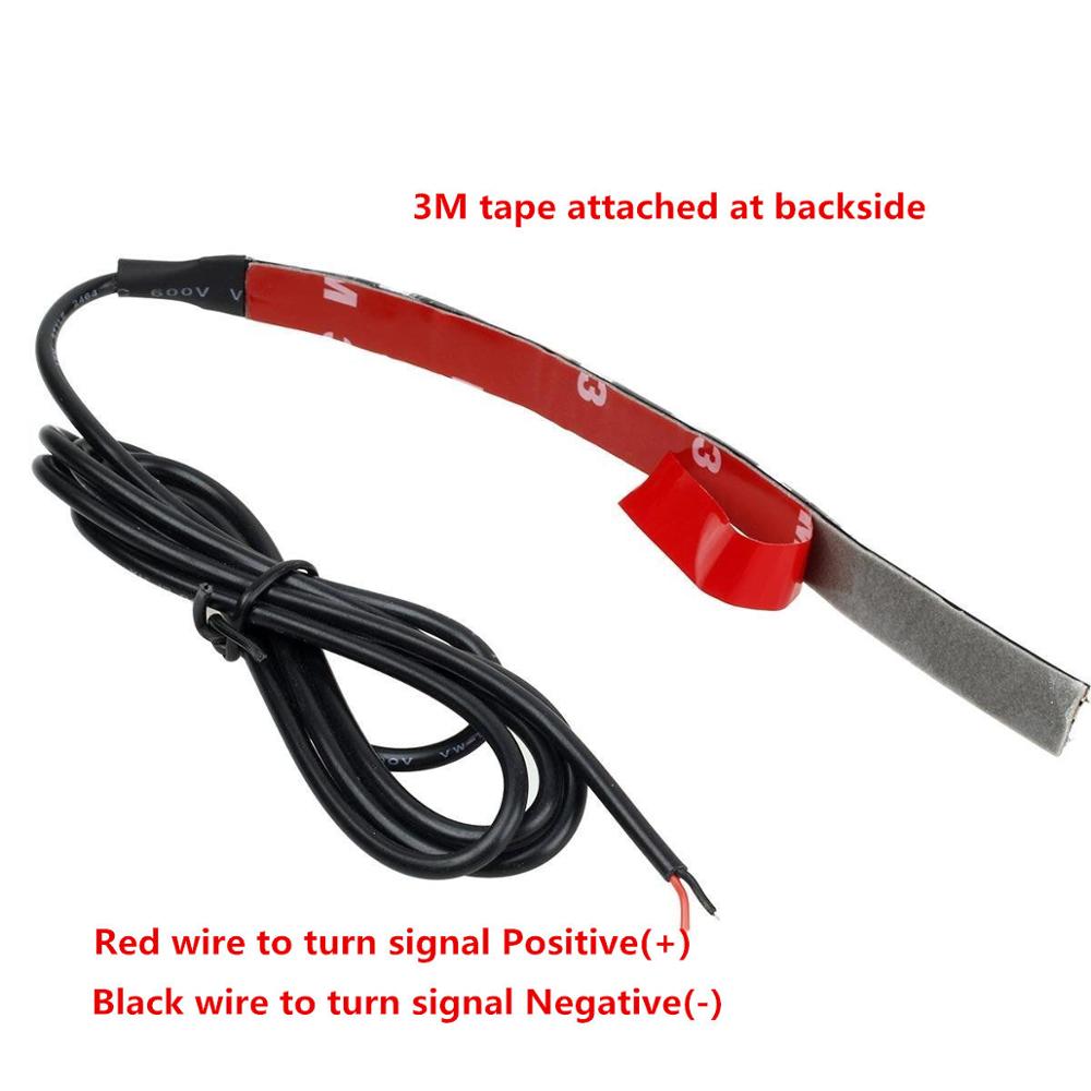 Kingshowstar - 2 x Universal Motorcycle Bike Amber 5050-SMD 9 LED Turn Signal Light Strip Lamp LED Motorcycle Bicycle Light 12