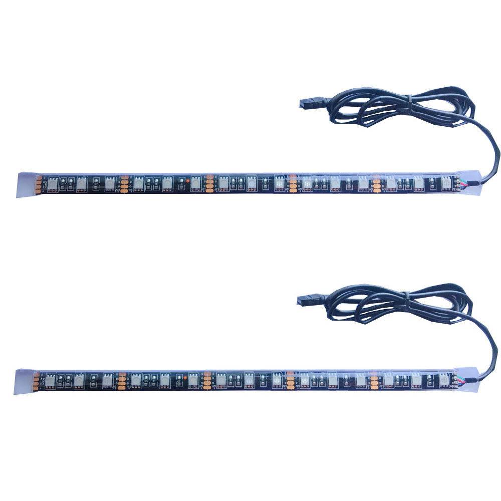 Super Bright 8pcs C LED DC12V Motorcycle Light Waterproof RGB Flexible LED Strips 16