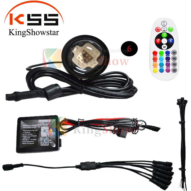 Kingshowstar - IP68 27W Led Boat Drain Plug Underwater Light for Diving fishing with BT controller LED Marine Light 10
