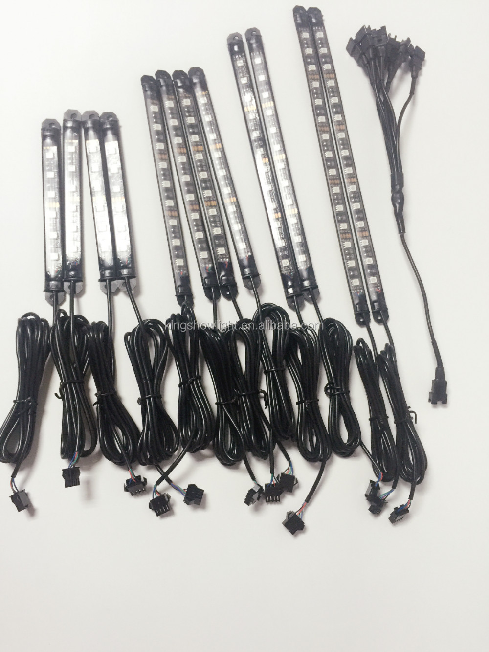 10pcs 18-Color RGB LED Knight Rider Ground Effect Light Kit For Motorcycle Bike 10