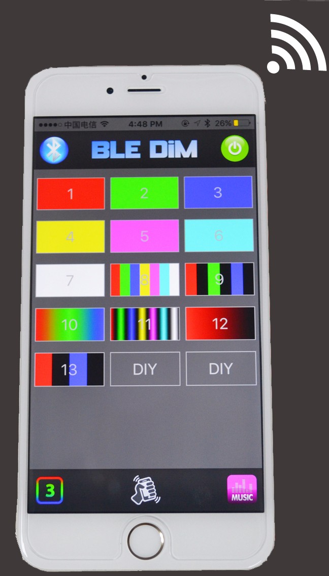 12pc PVC Flexible strip RGB LED Motorcycle Light kit with APP RGB Blue-tooth LED Music Controller 12