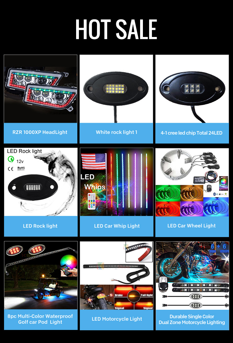 Kingshowstar - New Arrival Multi-Color Waterproof LED RGB Wheel Ring Light for Cars Truck RGB led dream color wheel light light 24