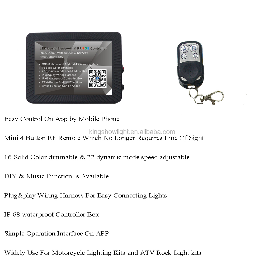 App controlled Two Side 4pcs LED Wheel Rings Rim Light Kit with Brake and Turn signal function for All Cars 24