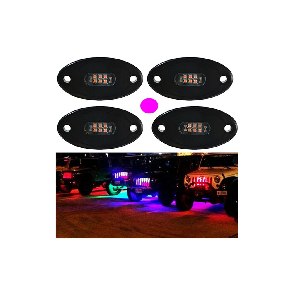 Best seller car decoration accessories crawling under body frame fender 4x4 offroad led rock 1