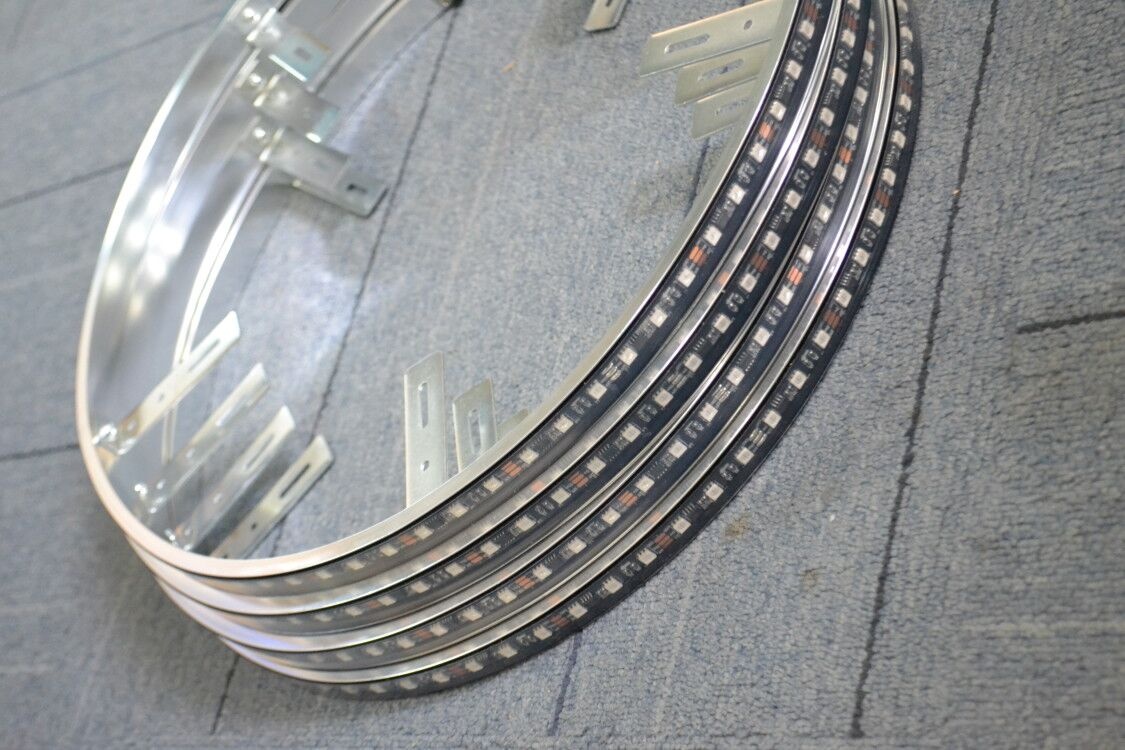 Upgraded Dream Color 15.5 Chasing LED Wheel Rims Lights Strobe Strips Truck Remote control 10