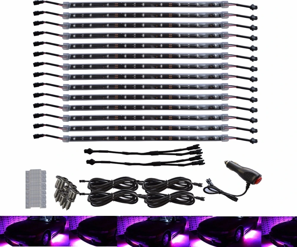 14pc PINK Car Undercar Neon Accent Glow LED Lights Kit foe car 1