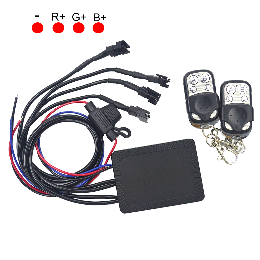 Hight Power 18 Color Change Modes Control Unit 4 Wire Output Braking Warning Function For 12VDC RGB LED Products 7