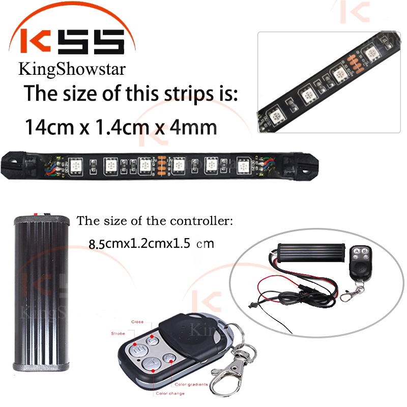 High Quality Decorative Motorcycle Led Light Kit With Remote and Controller 17