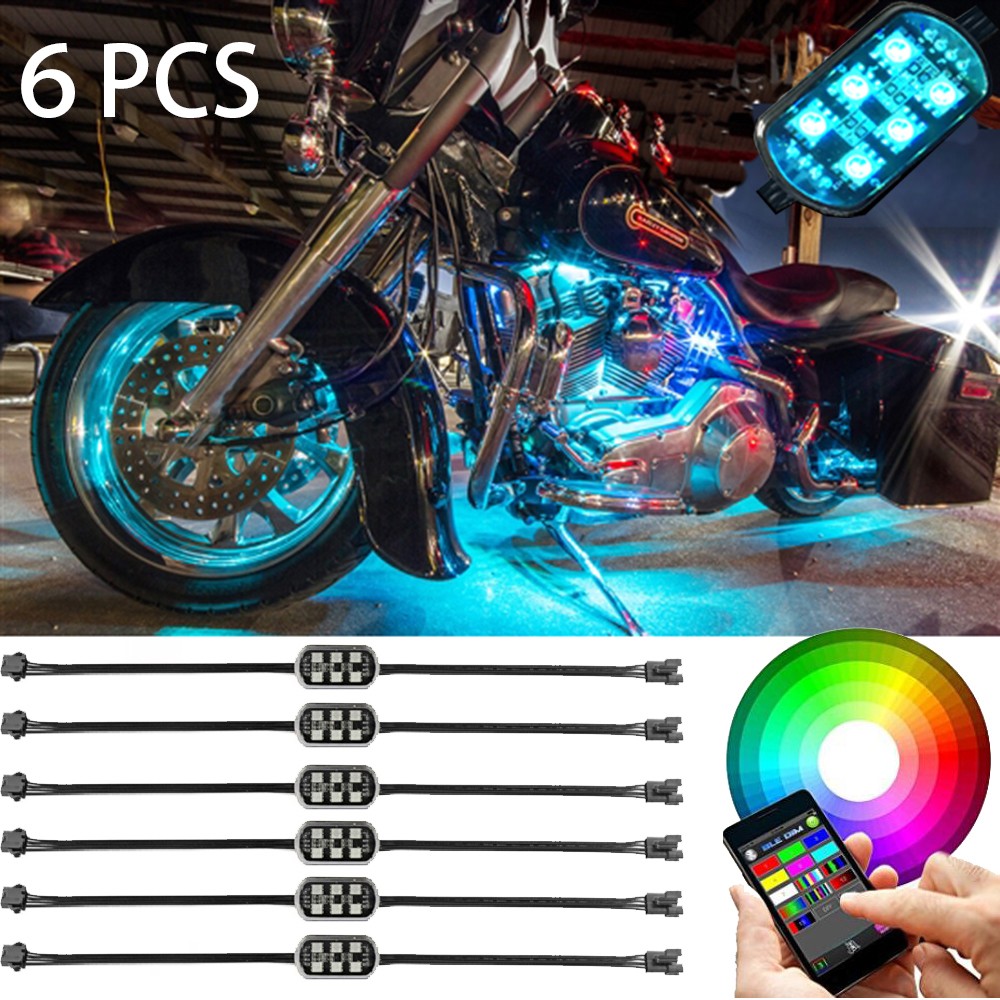APP Control ler Super Bright RGB LED Pod Light ALL Motorcycle SUV Pod Rock LED Lightings 11