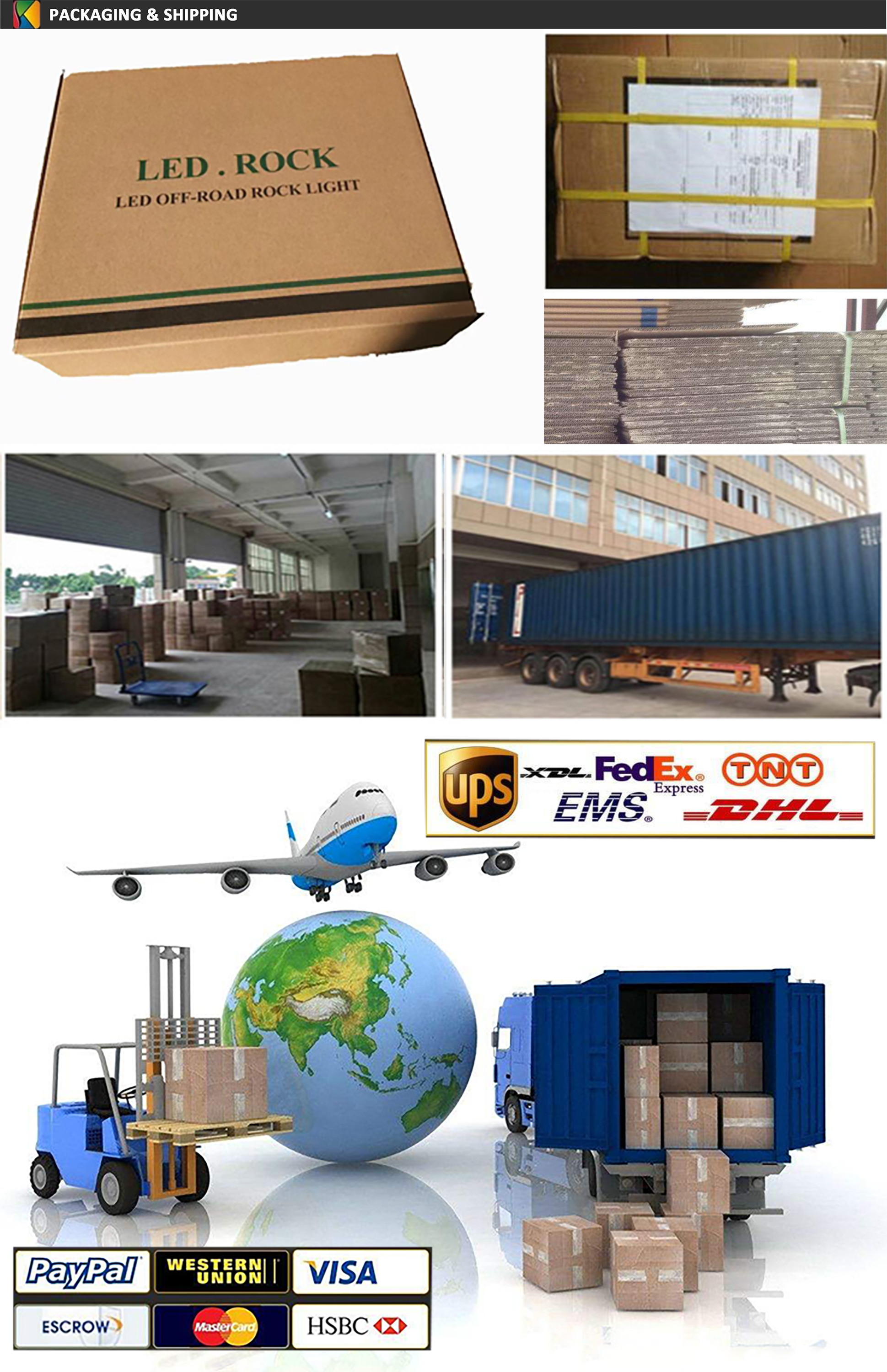 IP68 app blue-tooth atv utv truck boat rgb rock light led remote control 28