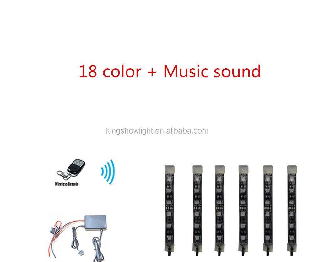 Kingshowstar - Top Selling Rgbw 5050 Waterproof Bt Remote Control Led Car Interior Light Strip LED Motorcycle Bicycle Light 10
