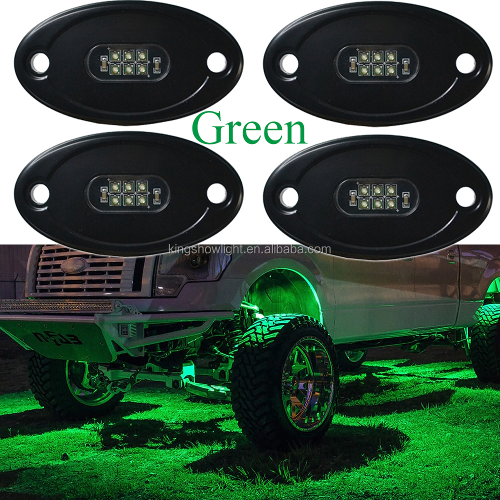 Kingshowstar - Universal car accessory led light bars offroad lights blue-tooth remote control 4x4 led top level 24W rock light 11