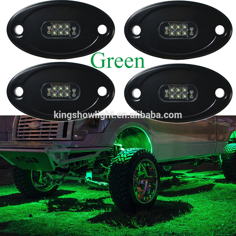 Kingshowstar - Super single color IP 68 12V white rock light 4x4 Interior Lamp offroad auto lighting system led top level 24W rock light 12