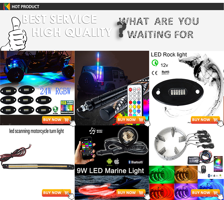 Kingshowstar - Motorcycle Atmosphere LED Light Strip Kit 10pc 5050 led motorcycle light kit 34