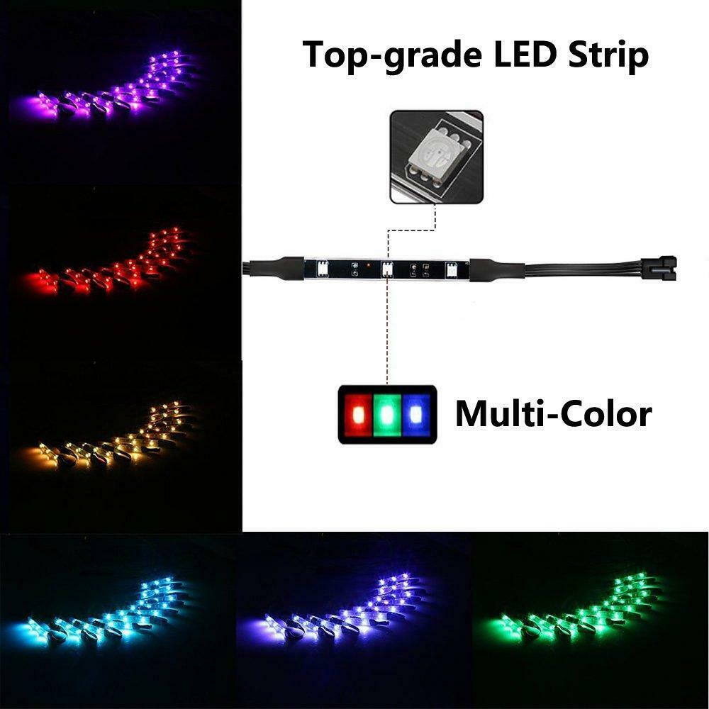 Kingshowstar - Motorcycle Atmosphere LED Light Strip Kit 10pc 5050 led motorcycle light kit 16