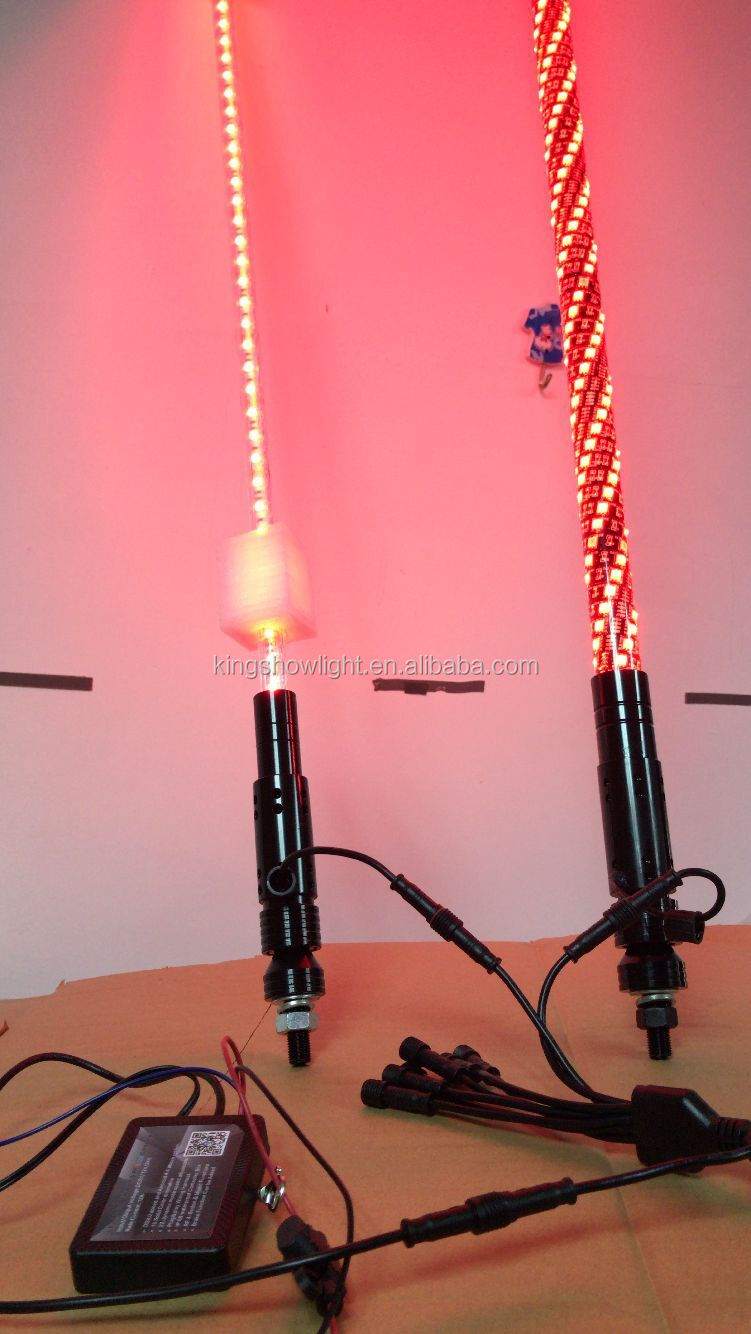 Kingshowstar - Wholesale Durable Waterproof 150cm RGB Multi Color LED Whips light bar with 180 LED led whip light 14