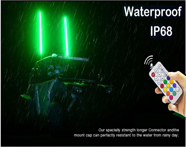 4FT LED Whip Lights Dream Color Chasing Whips with Remote controller 16