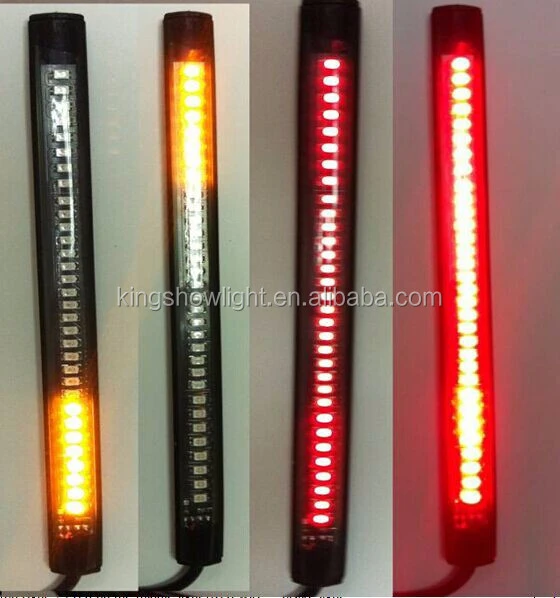 12V Motorcycle Flexible Light Strip Rear Tail Brake Stop Turn Signal Lamp 1