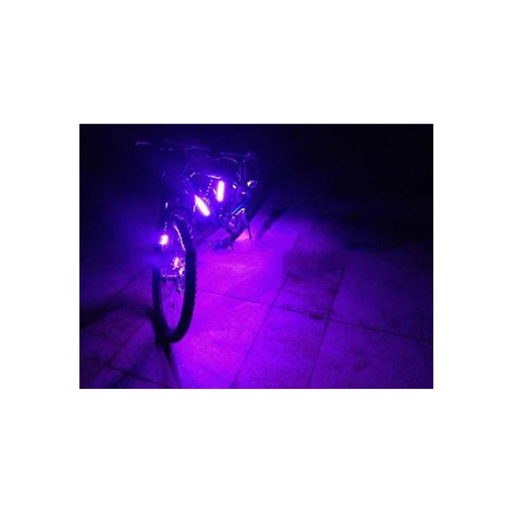 The Newest 6pc blue 3.7V led flash bicycle light decorate light kit with 3 key mini single controller with CE Rohs 1