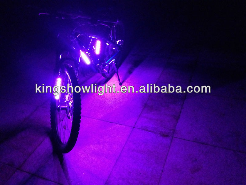 The Newest 6pc blue 3.7V led flash bicycle light decorate light kit with 3 key mini single controller with CE Rohs 13