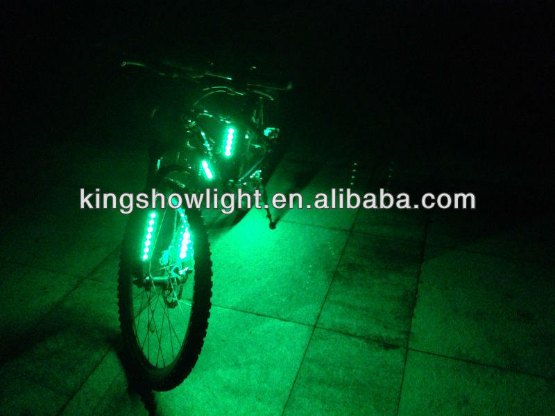 The Newest 6pc blue 3.7V led flash bicycle light decorate light kit with 3 key mini single controller with CE Rohs 11