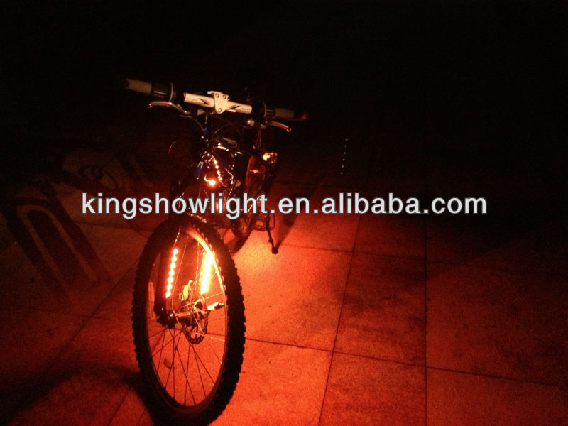 The Newest 6pc blue 3.7V led flash bicycle light decorate light kit with 3 key mini single controller with CE Rohs 15