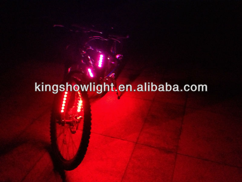 The Newest 6pc blue 3.7V led flash bicycle light decorate light kit with 3 key mini single controller with CE Rohs 7