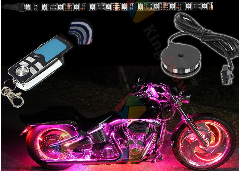Best quality premium led strip 5020 12v waterproof multi-color motorcycle led light 1