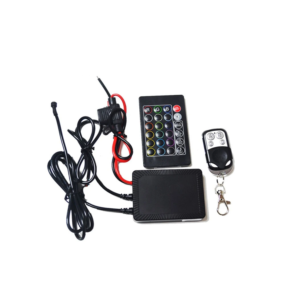 Kingshowstar - 18 Color 5050 RGB SMD Led Pod's automobiles & motorcycle Body 6pc Led Lighting Kit with 200w two music controller LED Multi-color Motorcycle Light 1