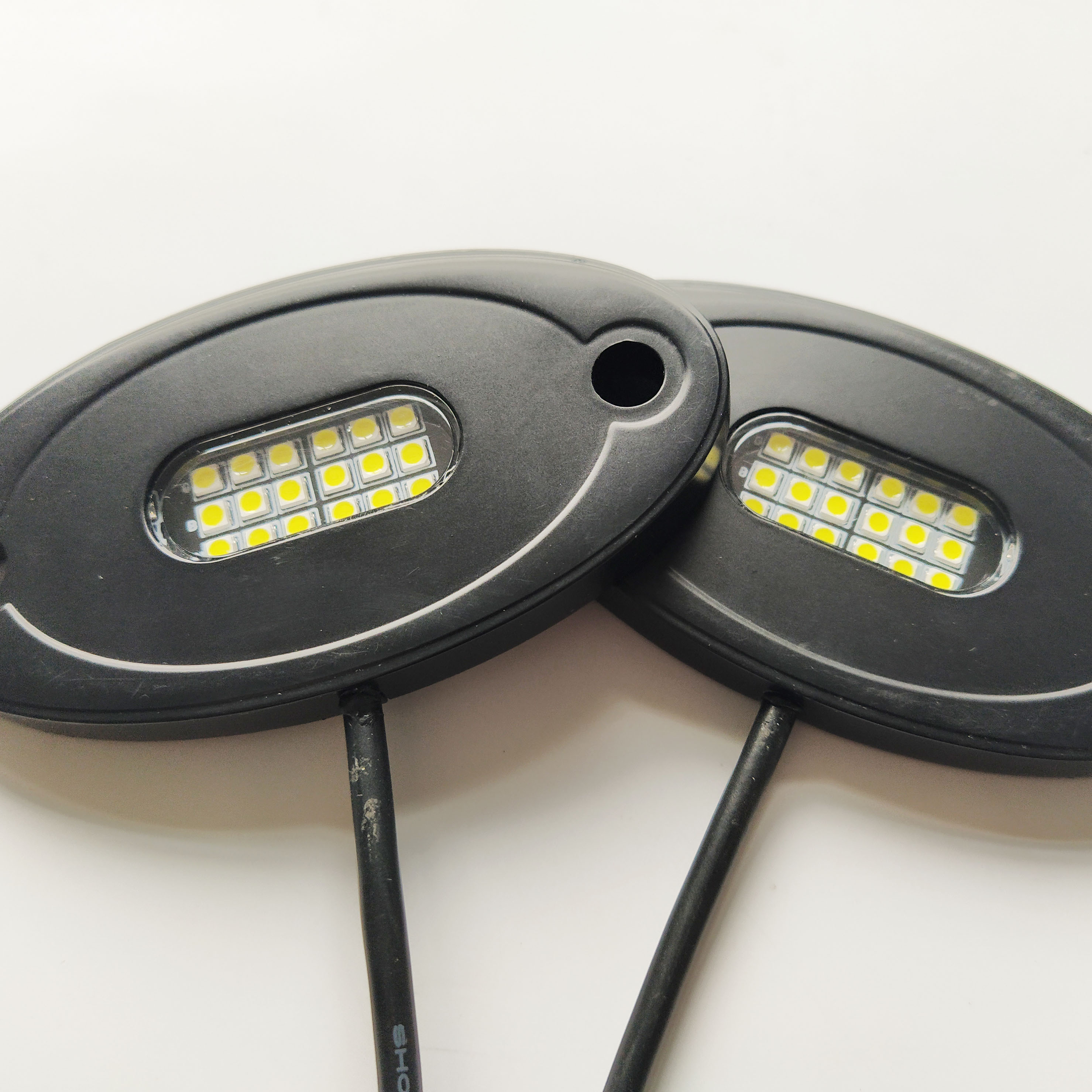 Waterproof 2 9w White Blue Red Green Amber Led Rock Light 8