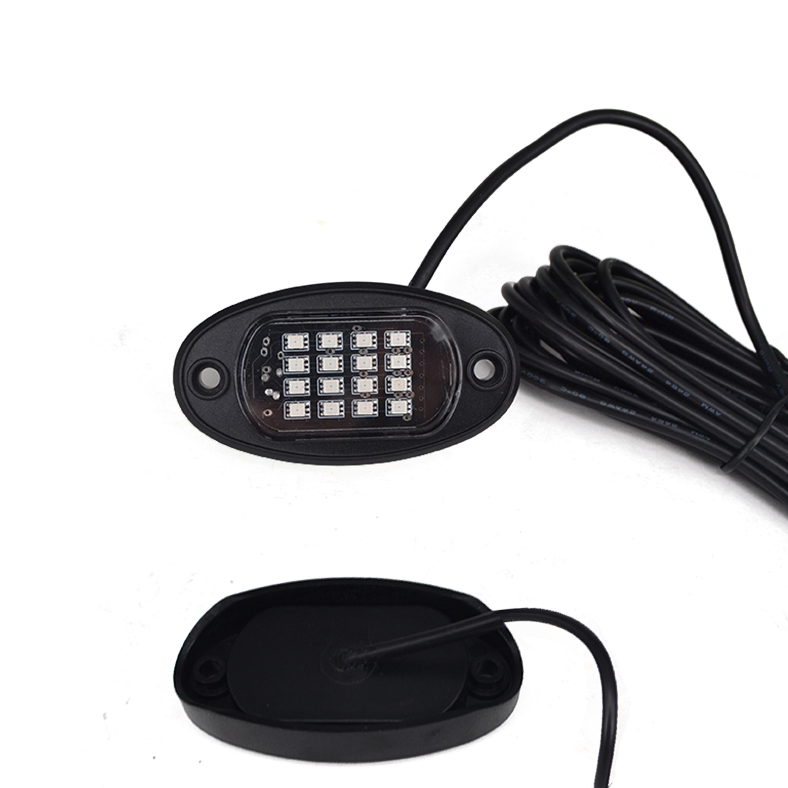 Kingshowstar - High Quality Hot 4x Pods RGB LED Rock Light Offroad Wireless Blue-tooth Music Controller led rock light 8