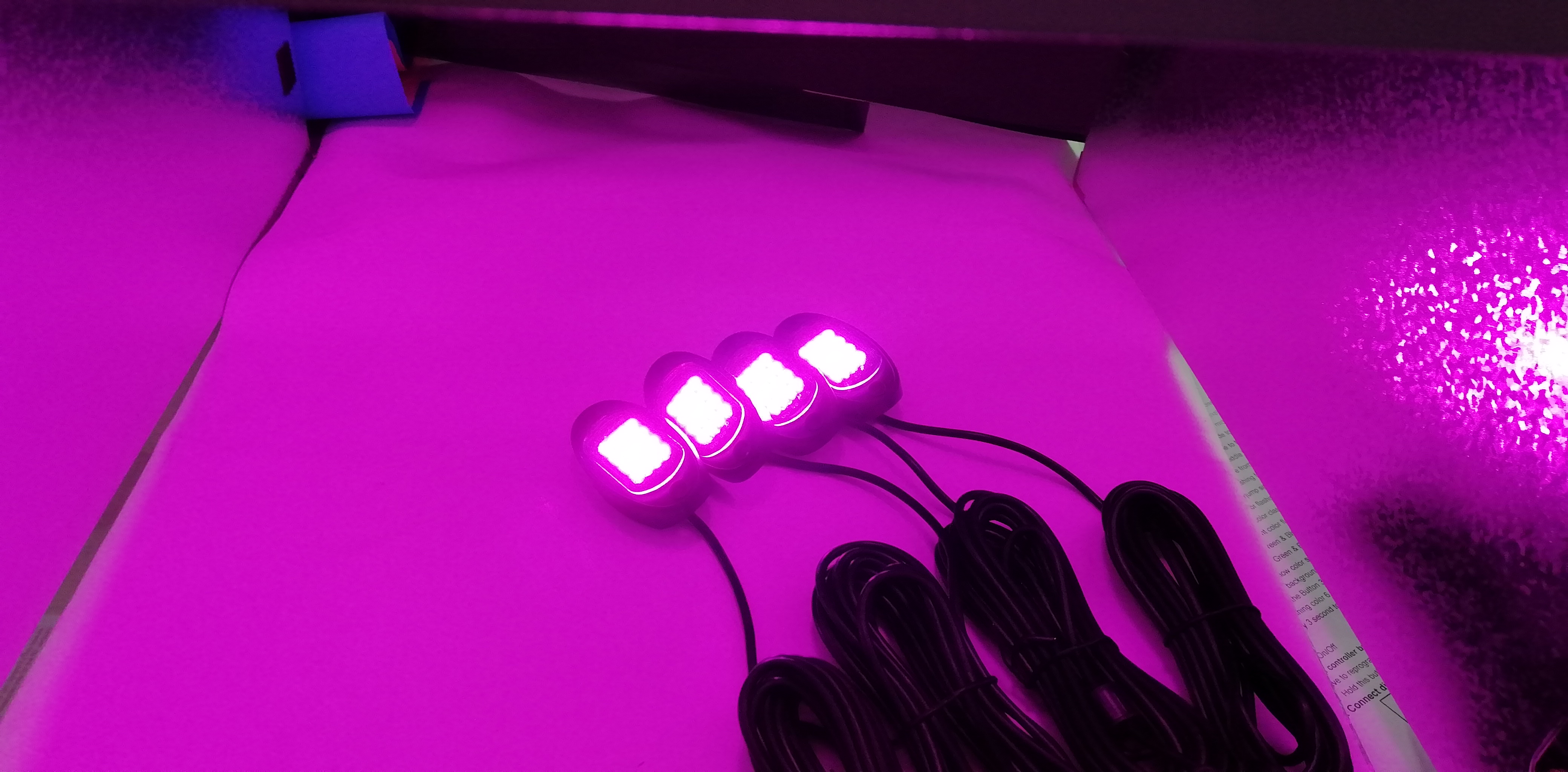 Kingshowstar - High Quality Hot 4x Pods RGB LED Rock Light Offroad Wireless Blue-tooth Music Controller led rock light 20