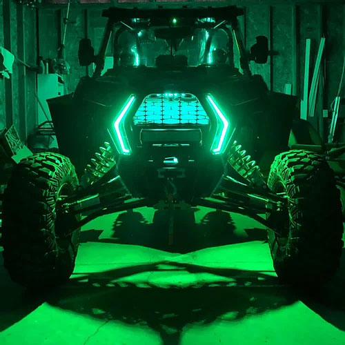 Kingshowstar - Top Quality NEW APP RGBW Led RZR Fang accent light IP67 Waterproof Led Headlight new product 16