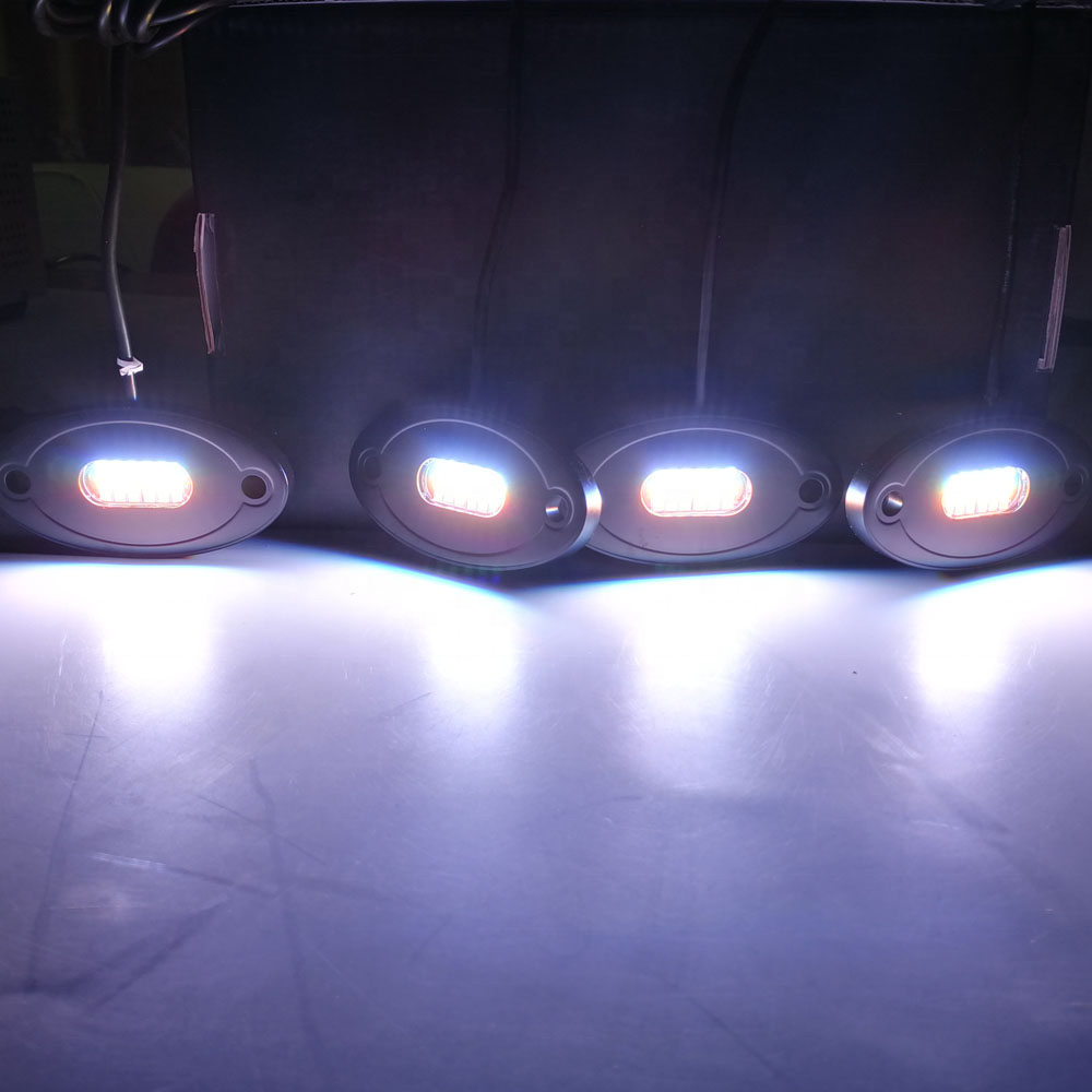 Multicolor Rgbw Rock Light Kit App Control Ip67 Waterproof Led Rgb Rock Lights Rgbw For Trucks Utv Atv Suv Off --Road Jeeep 22