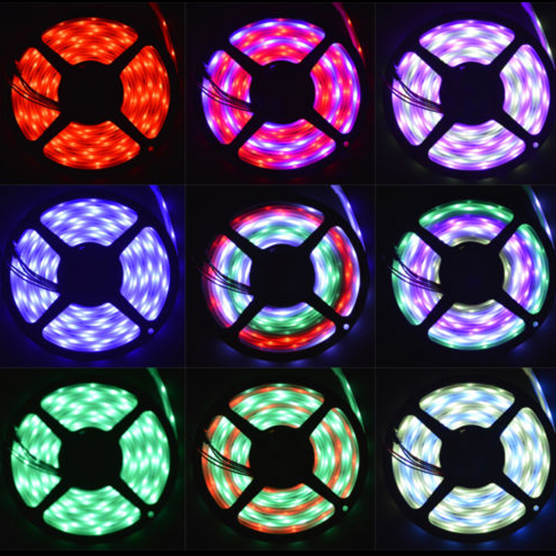 Hot Selling Rgb Waterproof App Contorl Bt Car Chasing Flexible Led Strip Lights 8