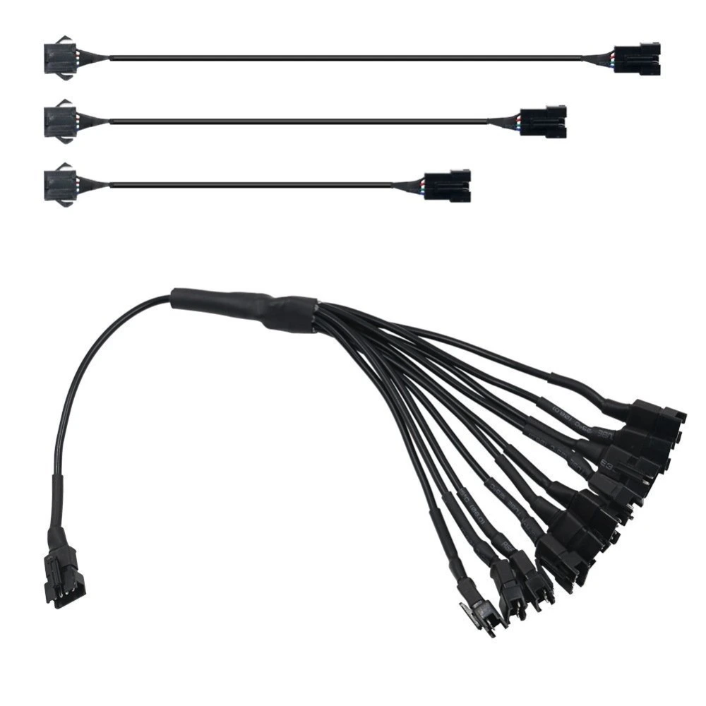 Kingshowstar - Extension Cable Wire Cord Set 30cm/60cm/90cm and 1-to-10 Splitter for LED Glow Light Multi-color Neon Strip led wire connector 1