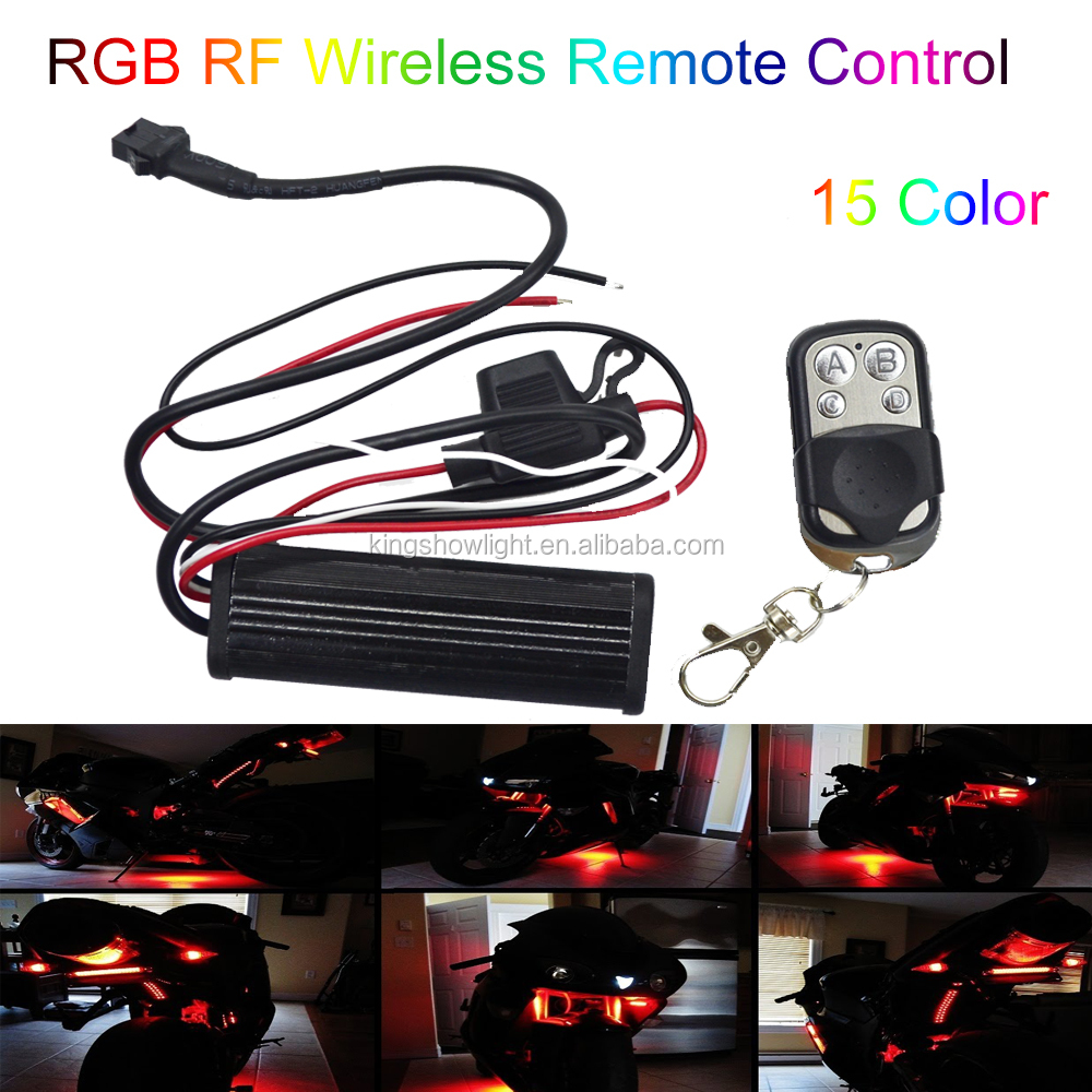 Professional Manufactory Motorcycle Universal Auto LED RGB Remote Controller for LED Lights 15